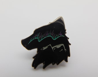 Hard Enamel Pin Limited Edition 1 Inch Wolf
