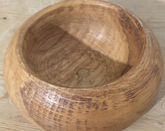 Hand carved small wooden bowl