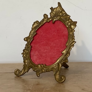 Vintage brass photo frame in Edwardian-style
