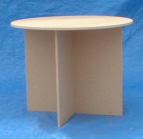 Custom Size Round Particle Board Drape Table You Pick the Diameter