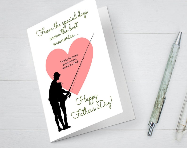 printable fathers day card from daughter sentimental card
