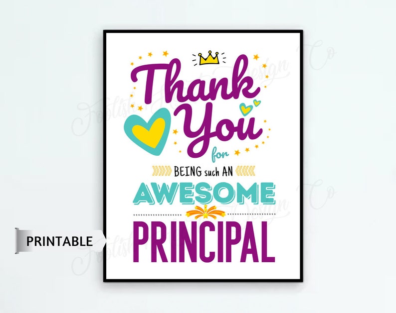 thank you card for principal