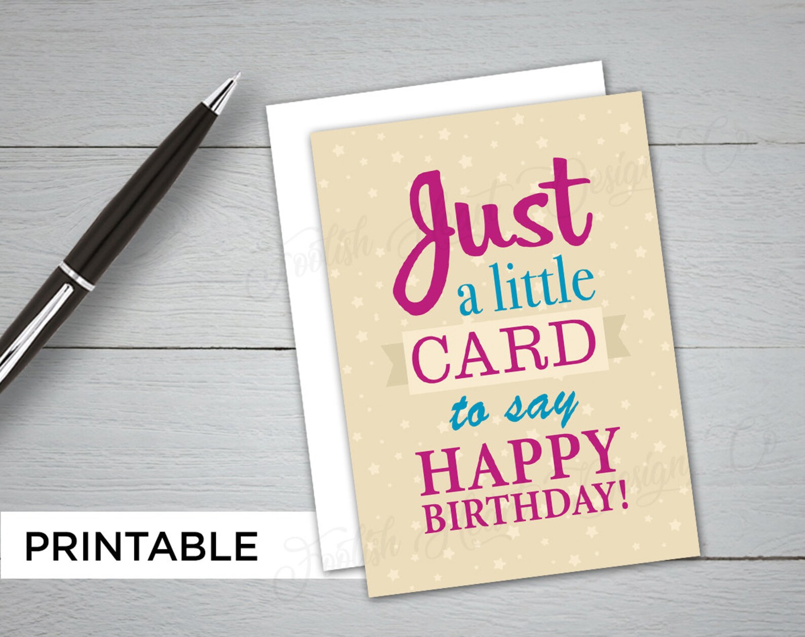 Generic Birthday Card PRINTABLE Card for Dad Just a Little | Etsy