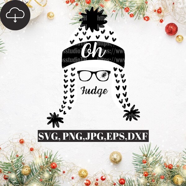 oh Fudge Svg, Weihnachten Svg, Ornament Svg, Weihnachten 2020 Svg, Cricut-Design, Silhouette Design, sofortige Dowload, Geschenke-Design, Trend Svg