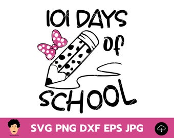 101 Days of School Svg, 100th Day Of School SVG, Teacher Days, School SVG, 101 Dalmatians, 101 Days of School Dalmatian, 100 Days Smarter
