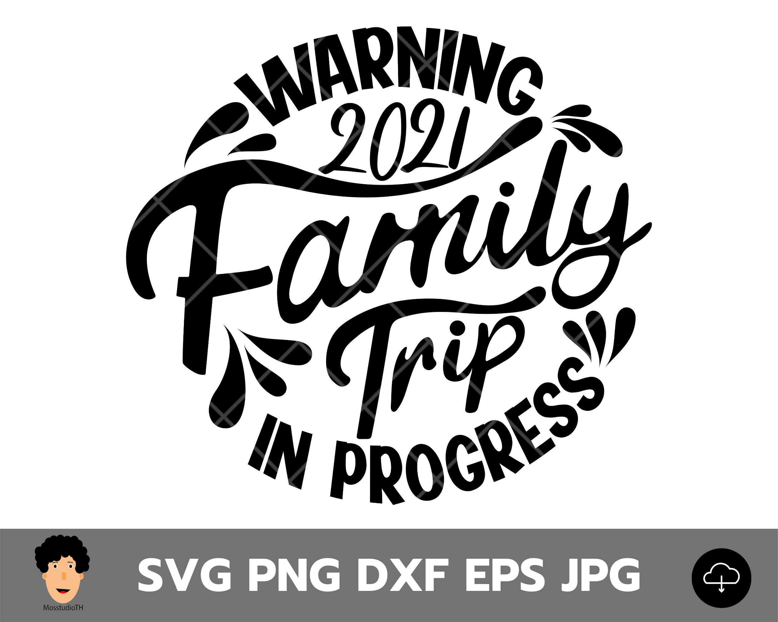 Warning Family Trip in Progress 2021 Svg, Family Trip Svg, Trip in ...