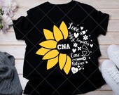 Sunflower Nurse Life Svg, Nursing Svg, Stethoscope, Medical Tool Svg, CNA Life, Personalized Svg, Nurse Life, Nurse Sunflower Png Svg EPS