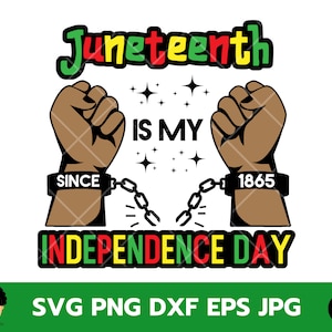 Juneteenth is my independence day svg, 1865 juneteenth svg, black history svg, black girl magic, afro mom life svg, freeish, since 1865 svg