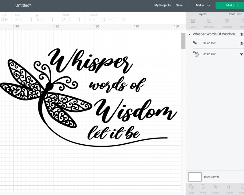 May include: Black and white graphic design featuring a stylized dragonfly with intricate details and the text "Whisper words of wisdom let it be".