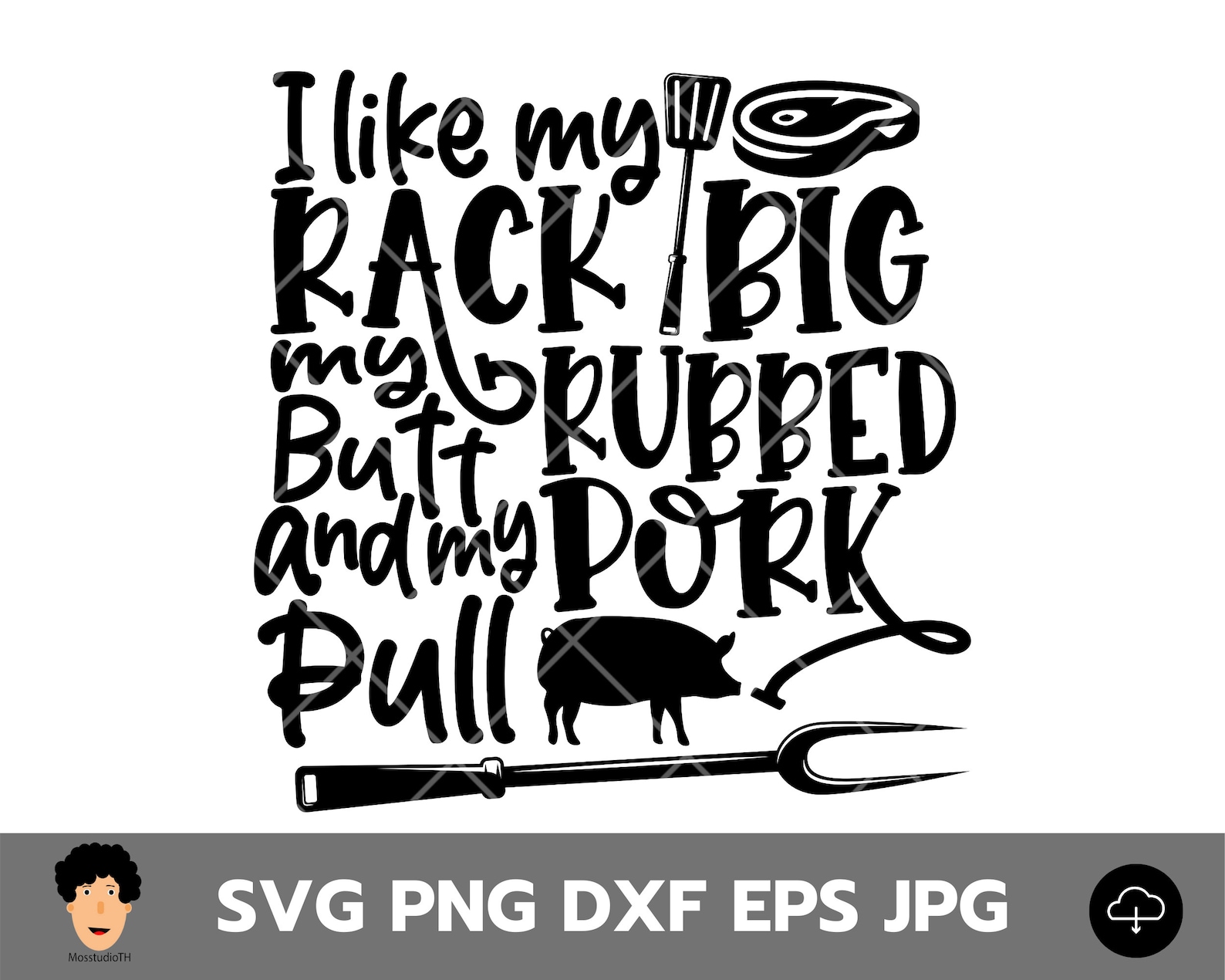 I Like My Racks Big Svg , My Butt Rubbed Svg , Pork Pulled Svg , Funny ...