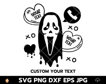 Lustige Horror Valentine Svg, Personalisierter Text Valentinstag Svg, Call Me Svg, You Are So Dreamy Svg, Geschenke Valentine für Junge Mädchen, Cut File, Cricut