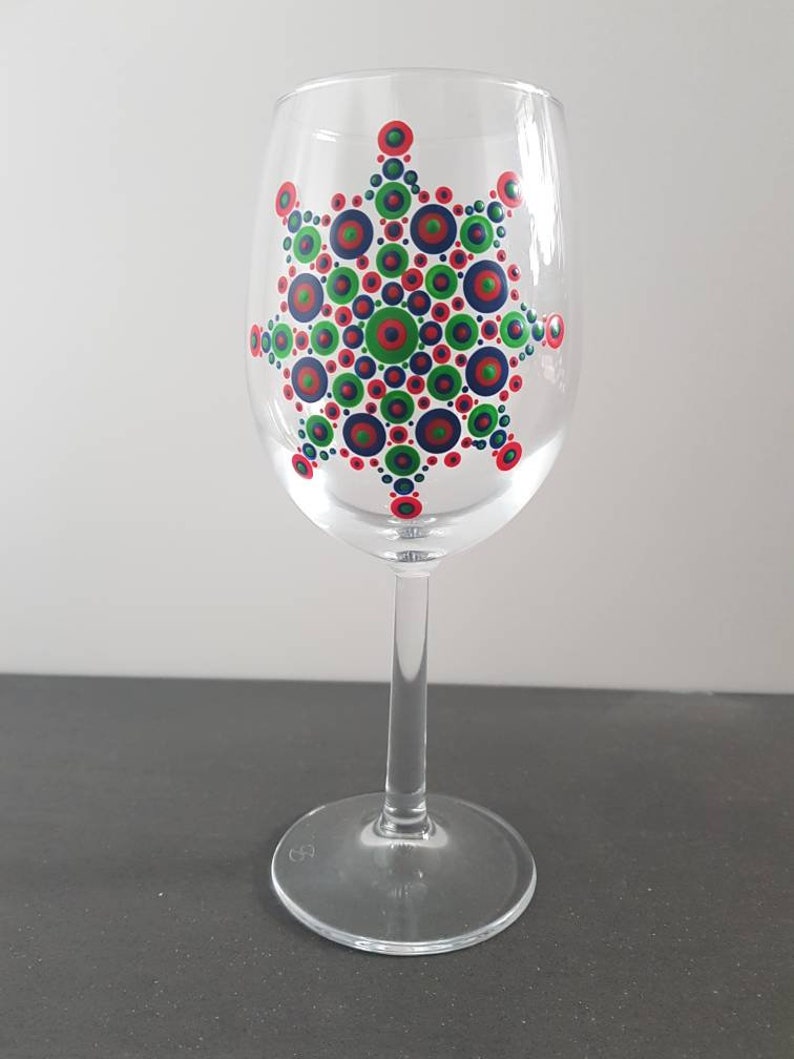 Mandala Wine Glass