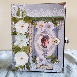 Vintage Blue Journal / Fotoalbum / Scrapbook