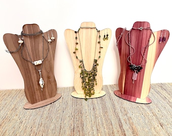 DIRECT DOWNLOADEN SVG ketting buste en oorbel display/2 versies inbegrepen/leer hout acryl/snijbestand/commercieel gebruik