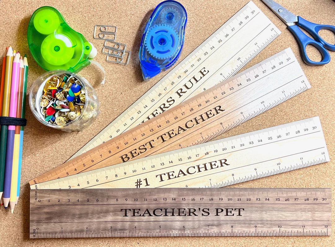 INSTANT DOWNLOAD SVG Teacher Appreciation Rulers / 4 Different Styles ...