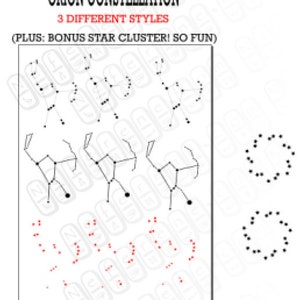 Varietà Orion Constellation (immagini molto chiare) con Bonus Star Cluster SVG INSTANT DOWNLOAD