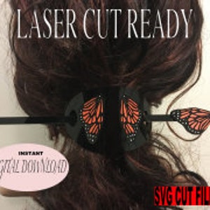 INSTANT DOWNLOAD SVG download only.  You get 10 styles of Hair Barrettes and hair sticks.