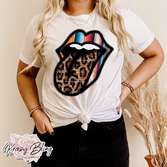 Serape Lips Shirt Western Shirt Western 