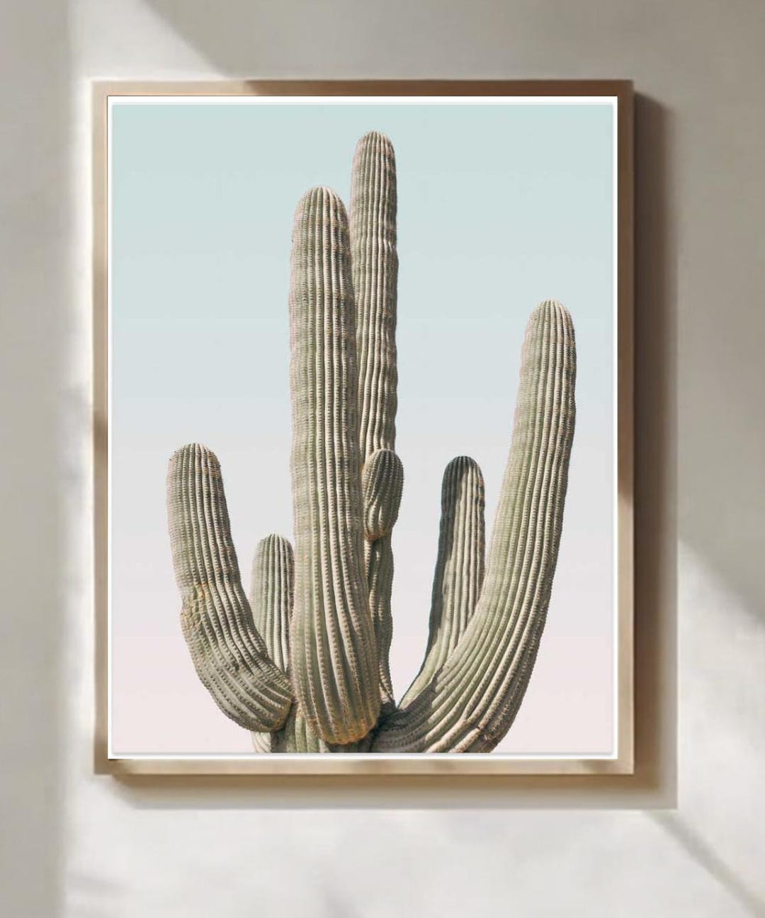 Saguaro Cactus Art Print by Kathrin Pienaar, Desert Botanical Wall ...