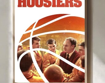 Hoosiers Movie Poster Print, Classic Sports Film Wall Art