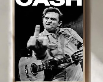 Johnny cash cash poster music fan collectibles vintage music poster home decor wall art christmas gifts