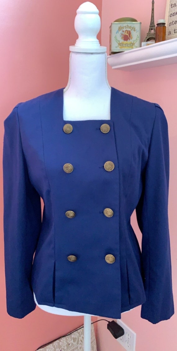 Vintage Blue Blazer/Jacket (12)