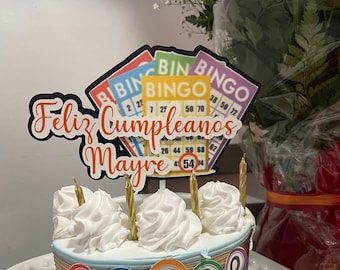 Bingo Card 90th Birthday 12 Edible STANDUP Cake Toppers Decorations Ninety 