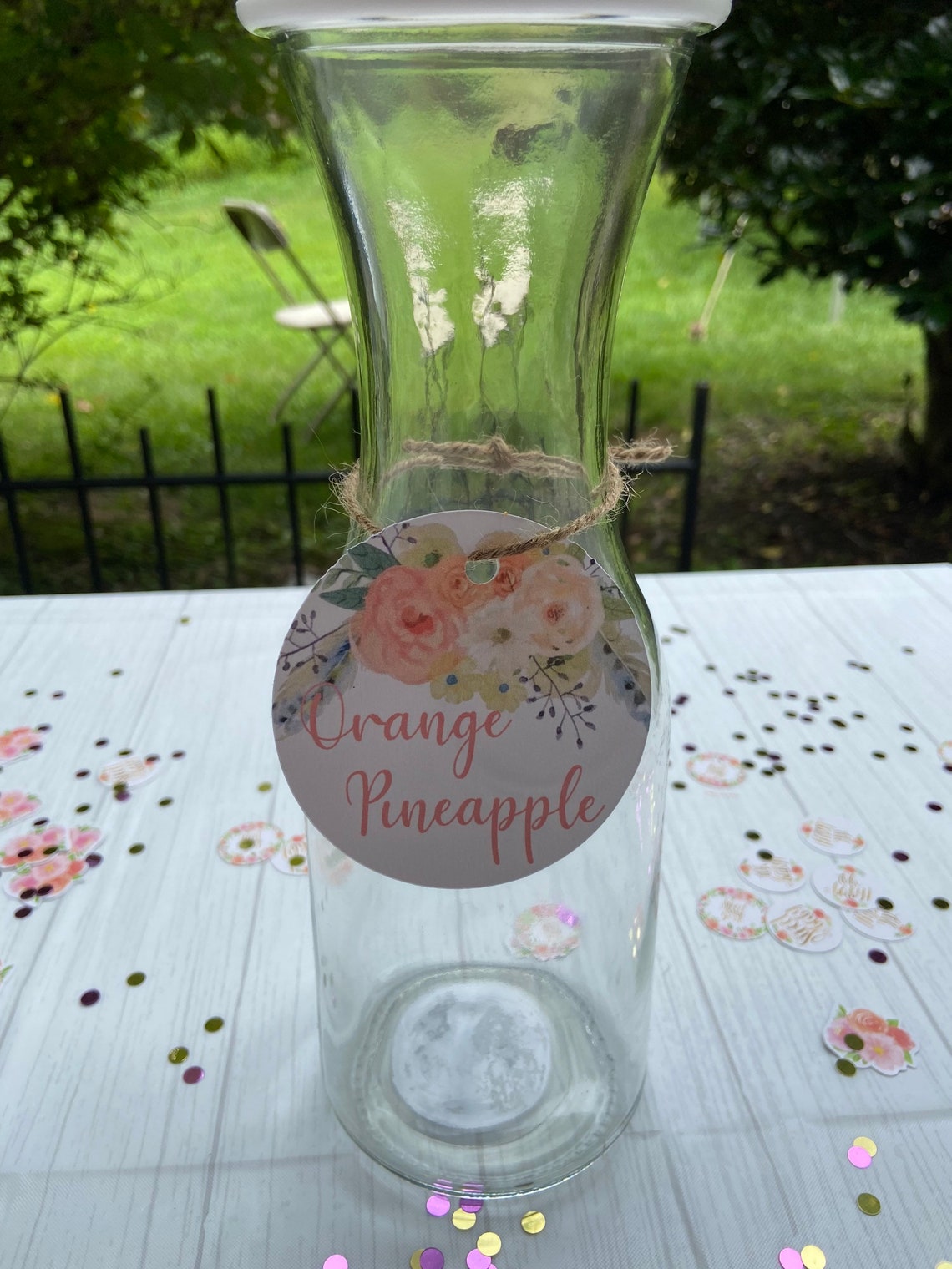 Pack of FOUR Juice Tags Mimosa Stand Decor Mimosa Juice Etsy