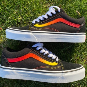 Flame Vans Old Skool Etsy Ireland