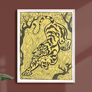 Art Nouveau Tiger Print: Vintage Animal Poster, Paul Ranson