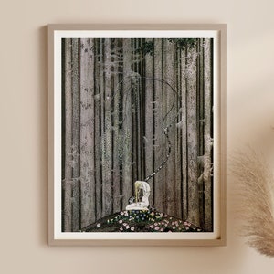 Art Nouveau Kay Nielsen Print: Gloomy Wood Scene