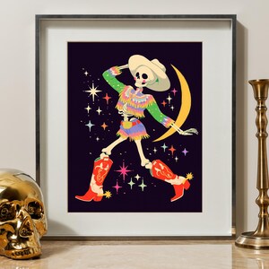 a picture of a skeleton and a gold skull