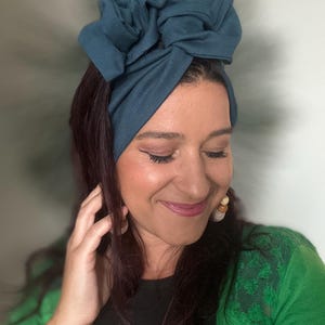 Opaska na głowę z drutu lniano-bawełnianego w jednolitych kolorach | Opaska na głowę w stylu boho z drutu | Bardzo długa opaska w stylu boho | Regulowana opaska na włosy z drutu | Akcesoria do włosów
