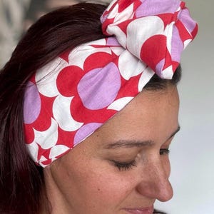Retro Flower Wire Headband / Wired Headwrap Adjustable Bendable Boho /Updo/Turban/Retro Headband/Rockabilly/Pinup/Headscarf with wire