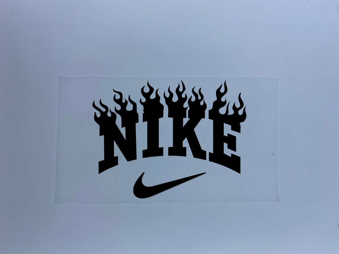 Nike Iron On Decal Nike Swoosh heat transfer applique DIY Etsy