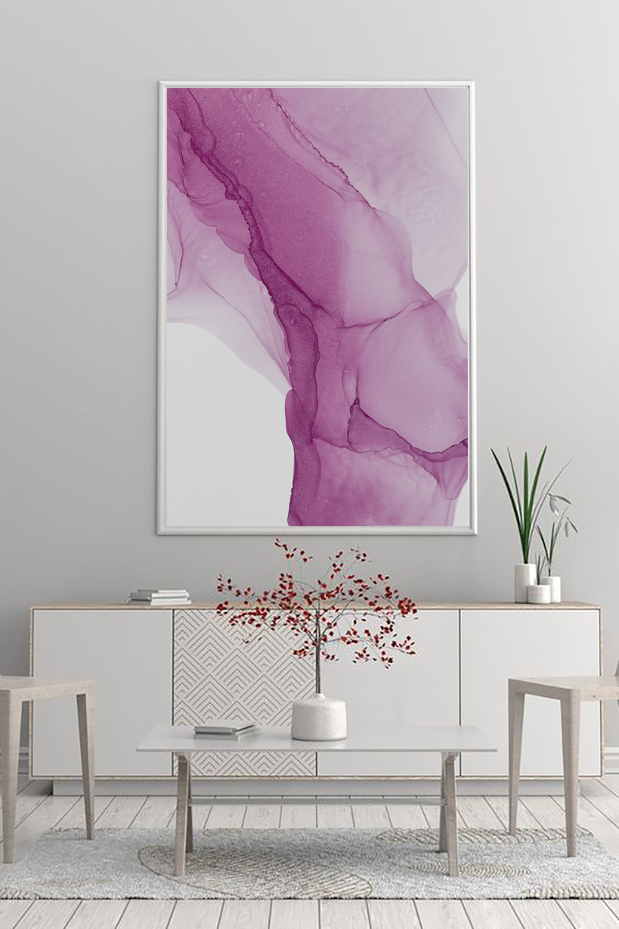 Moderne lila Instant Download druckbare Wand Kunst abstrakte | Etsy