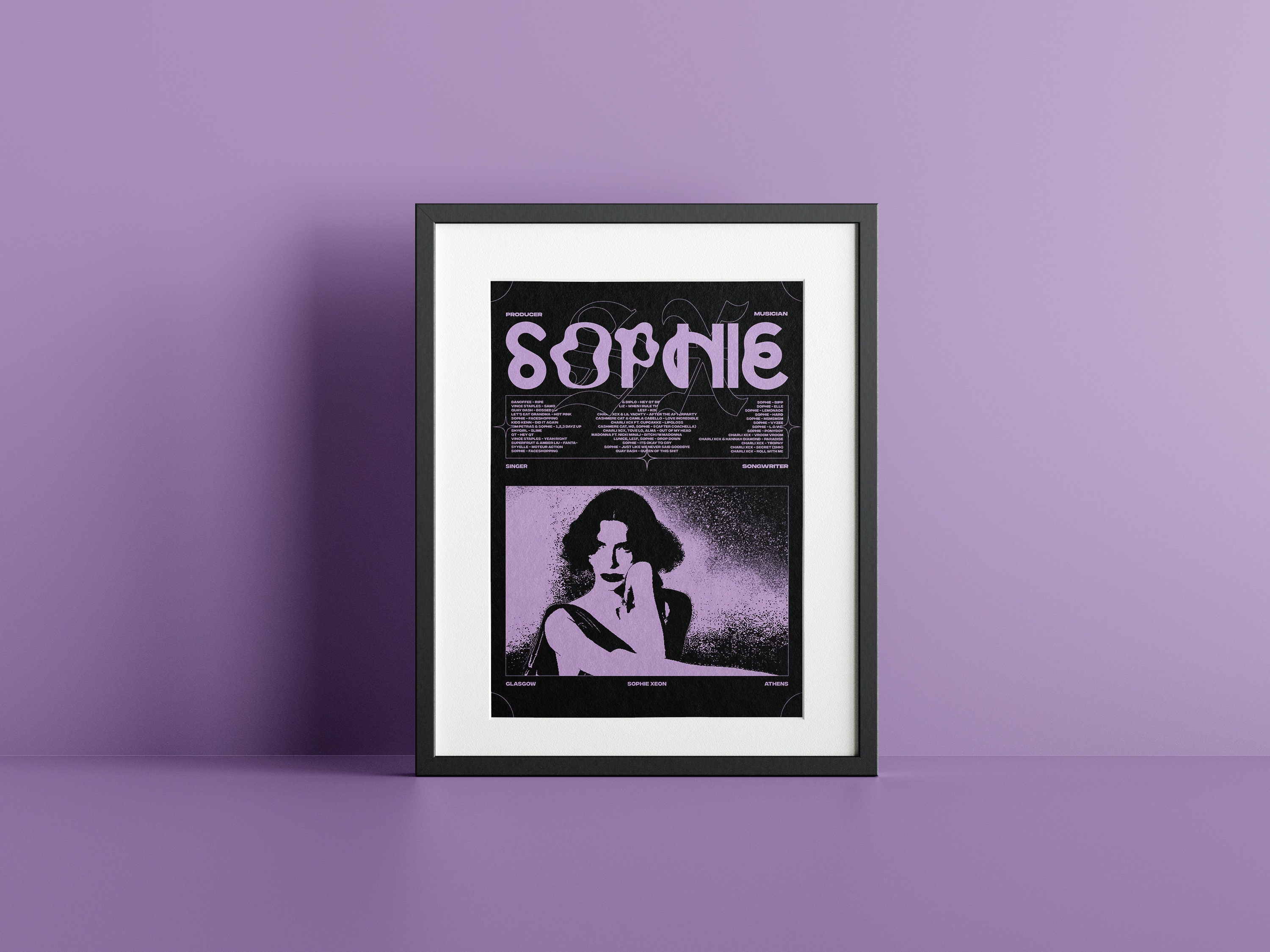 SOPHIE XEON OOEPUI Background Cover | Art Board Print