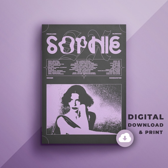 SOPHIE Xeon Art Poster | Music Producer Gift (digital Download) - Etsy