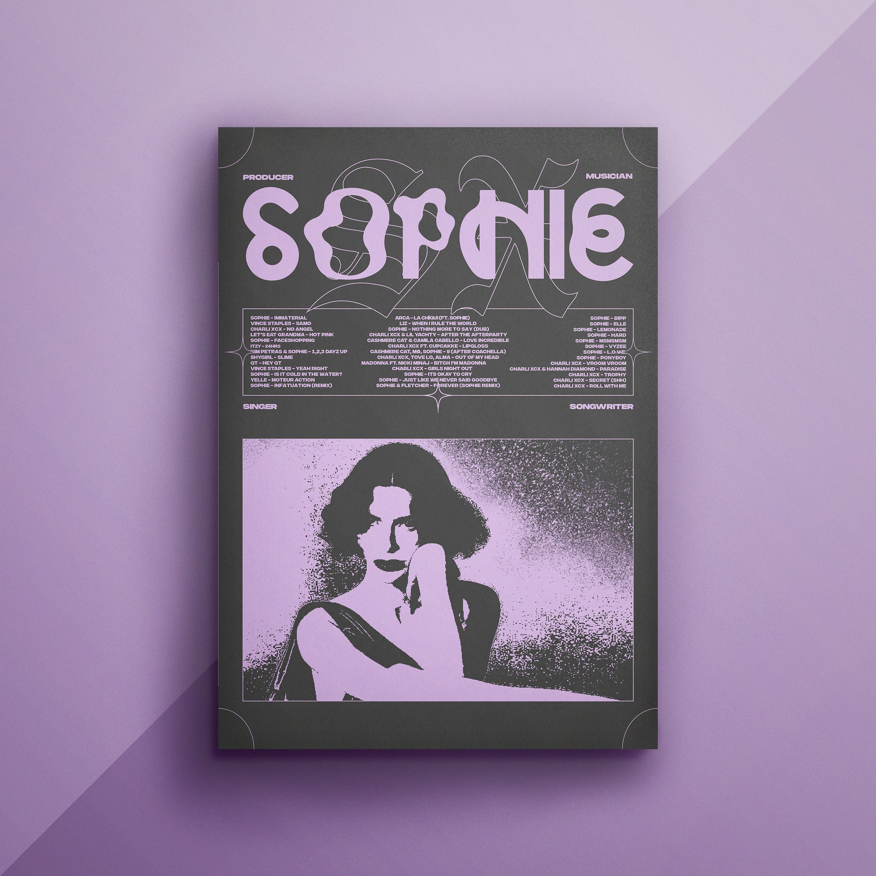 SOPHIE Xeon Poster Print | Sophie Poster (U.S. Shipping) | Premium
