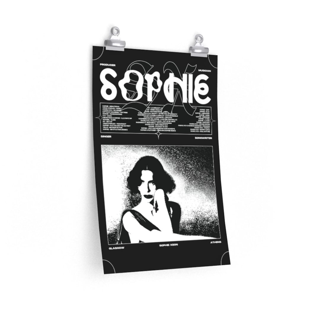 Sophie Xeon Poster Hyperpop Artist Print Hyperpop Sophie Merch Poster U