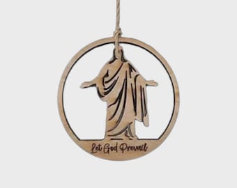 Let God Prevail Christus Ornament/Charm