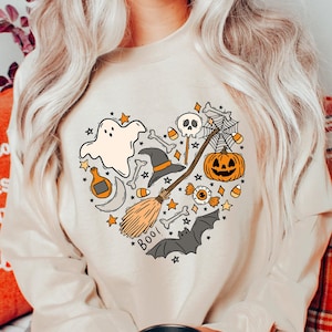 Linda camisa temática de Halloween para mujeres, camisetas de Halloween, lindas camisetas de Halloween para maestros, camisetas de mamá de Halloween, camisetas de otoño