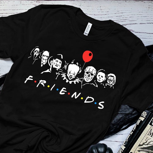Halloween Horror Movie Killers, Scary Friends Shirt, Friends Halloween Shirt, Halloween Shirt, Funny, Horror Squad, Halloween Horror Friends