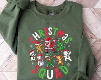 Christmas Squad Shirt, Santa Squad Sweatshirt, Christmas Shirt, Christmas Gift, Family Christmas, Family Matching Christmas Tee, Santa Crew
