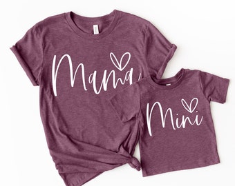 Mama Shirt, Mini Shirt gesegnet Mama, Segen Mini, dankbar für meine Mini, dankbar für meine Mama, Mama und Mini Shirt, Mama Mini passende t
