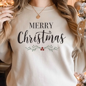 Merry Christmas Sweatshirt, Christmas Sweatshirt, Family Christmas Sweatshirt, Christmas Sweatshirts for Women, Merry Christmas Sweatshirt