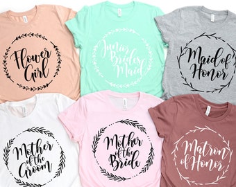 Bridesmaid Shirt, Bridesmaid Proposal, Maid of Honor Shirt, Flower Girl, Mother Of The Bride, Bridal Party Shirt, Bachelorette Shirts