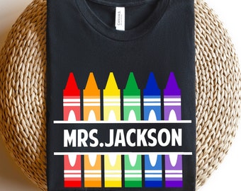 Customized Name teacher Shirt,Personalized Teacher Shirt,Custom Teacher Shirt,Gift for Teachers,Kindergarten Teacher,Teacher Appreciation