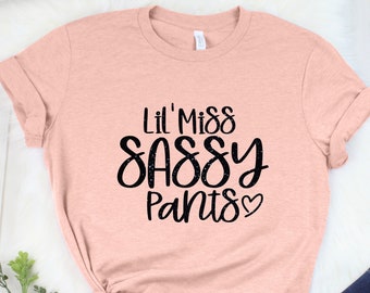 little miss sassy pants t shirt