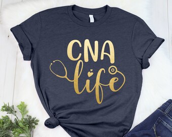 Camisa CNA, Camisa enfermera, Camisas de enfermera registradas, camisas RN, semana de enfermera, camisa CNA, camisa de enfermería, camiseta de la escuela de enfermería